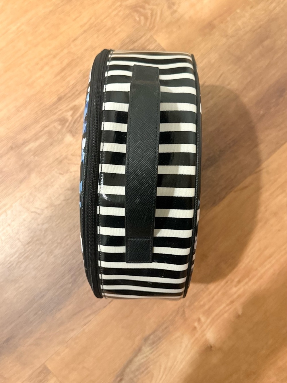 kate spade Black & White Striped Travel Bag Set with Floral Cosmetic Cases - Picture 13 of 16
